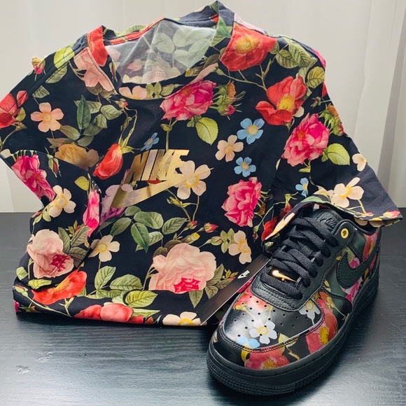 Women’s floral Air Force 1’s Size 8 NWT - Picture 6 of 8